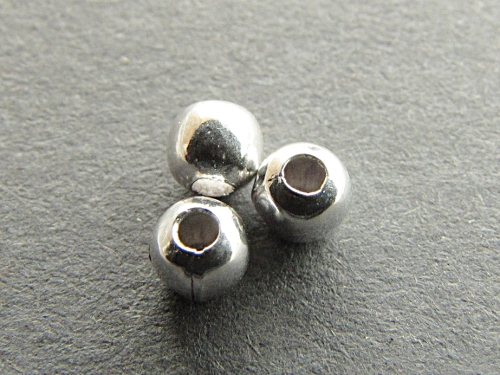Perle, Kugel, Silber 925/-, ca. 3mm
