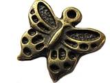 Anhnger Schmetterling, verziert, bronzefarben, ca. 16x15mm